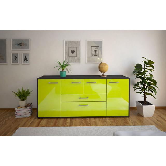 Sideboard Leonisha 17 Stories Farbe: Grün/Anthrazit on Productcaster.