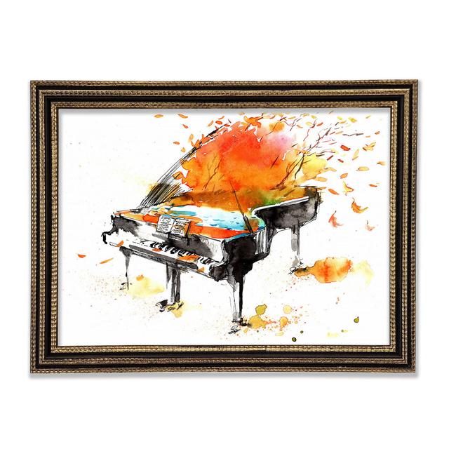 Autumn Piano - Single Picture Frame Art Prints Rosalind Wheeler Size: 29.7cm H x 42cm W x 3cm D on Productcaster.