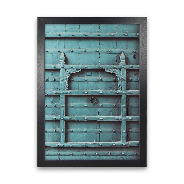 Blue Door by Victoria Frost - Print Williston Forge Size: 88cm H x 64cm W x 3cm D, Format: Black Framed on Productcaster.