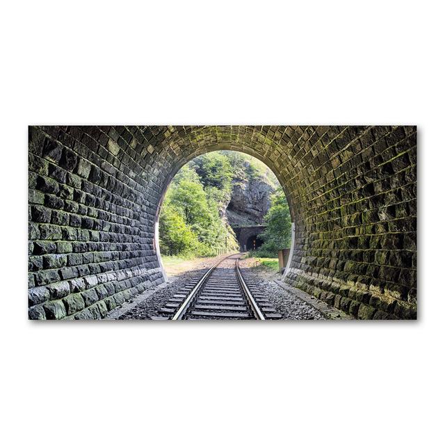 Eisenbahntunnel - Ungerahmte Kunstdrucke auf Leinwand Ebern Designs on Productcaster.