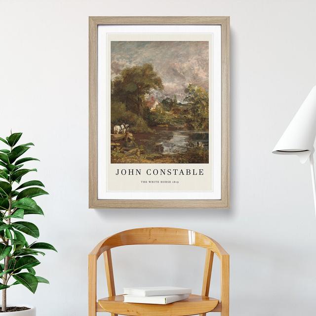 The White Horse by John Constable - Picture Frame Painting East Urban Home Frame Option: Oak Framed, Size: 48cm H x 36cm W x 2cm D on Productcaster.