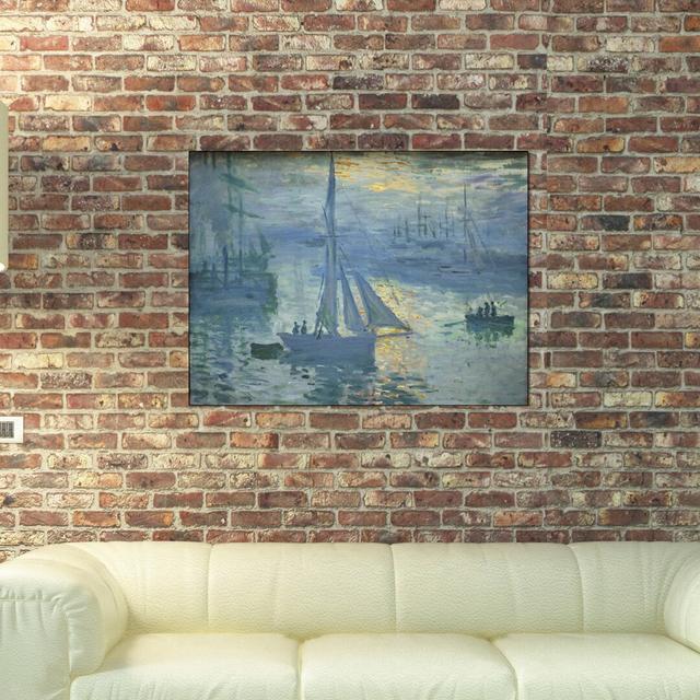 'Sunrise' by Claude Monet Painting Print Longshore Tides Size: 60cm H x 80cm W x 1.8cm D on Productcaster.