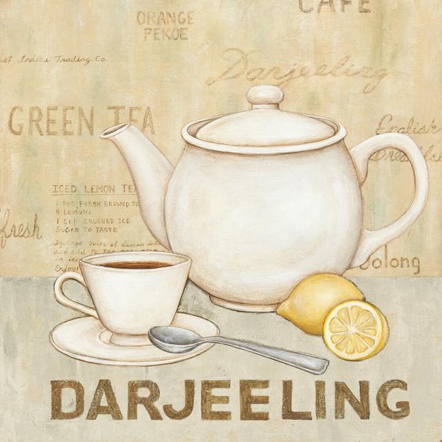 Darjeeling Tea by David Carter Brown - Wrapped Canvas Graphic Art Print August Grove Size: 46cm H x 30cm W x 3.8cm D on Productcaster.