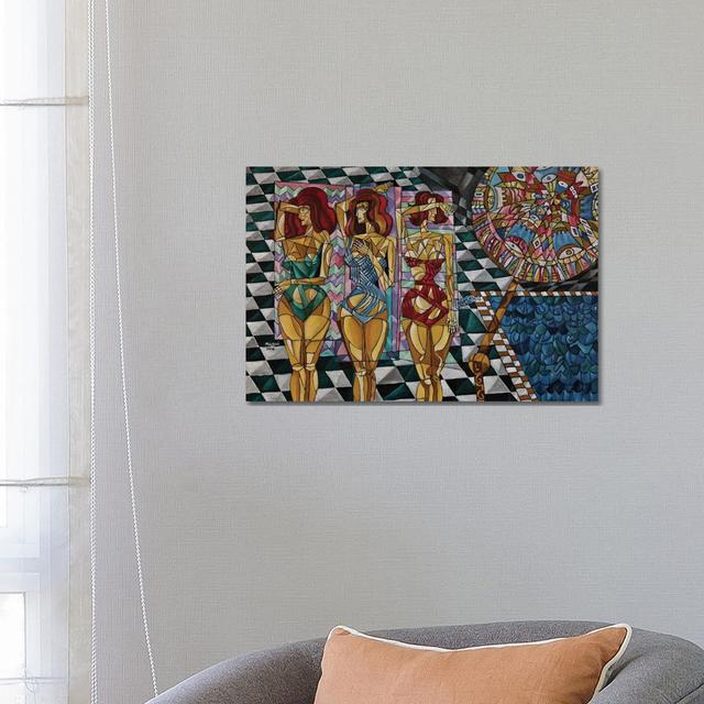 Sun Bathers by Nagui Achamallah - No Frame Gallery-Wrapped Canvas Giclée on Canvas ClassicLiving Size: 45.72cm H x 66.04cm W on Productcaster.