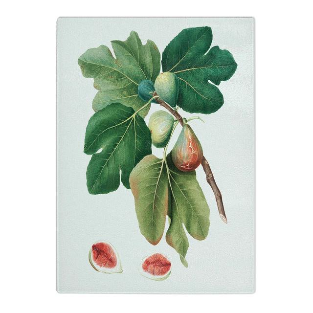 Tempered Glass Common Figs by Giorgio Gallesio Chopping Board East Urban Home Size: 28.5cm W x 20cm L on Productcaster.