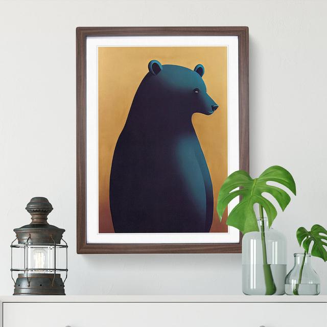 XV1022-3416X Peaceful Bear - Alpen Home Size: 66cm H x 48cm W, Format: Walnut Framed on Productcaster.