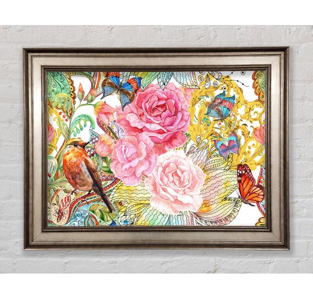 Beautiful Flowers India Framed Print Bright Star Size: 21cm H x 42cm W on Productcaster.