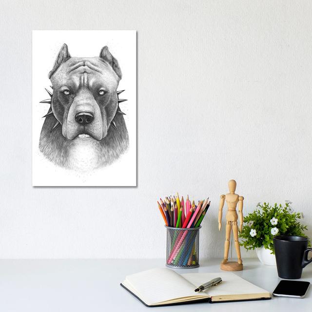 Pitbull by Valeriya Korenkova - Wrapped Canvas Art Prints ClassicLiving Size: 30.48cm H x 20.32cm W on Productcaster.