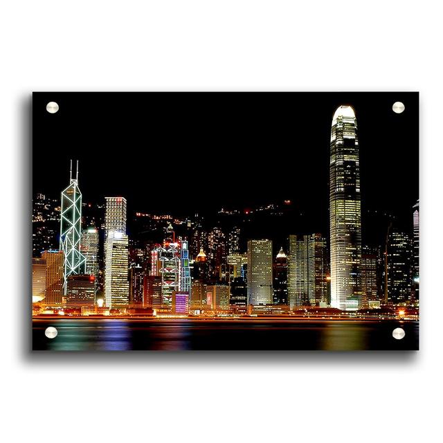 Hong Kong at Night - Unframed Photograph Print on Acrylic East Urban Home Size: 29.7cm H x 42cm W on Productcaster.