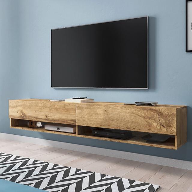 Amoretta TV Stand for TVs up to 78" Mercury Row Colour: Dark Oak on Productcaster.