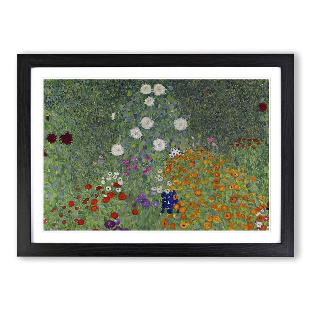 Flower Garden Vol.1 by Gustav Klimt - Picture Frame Painting on MDF East Urban Home Size: 27cm H x 36cm W x 2cm D, Frame Option: Black Framed on Productcaster.