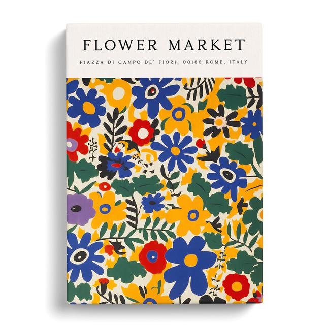 Rome Flower Market Exhibition No.1 George Oliver Size: 91cm H x 60cm W x 3cm D on Productcaster.