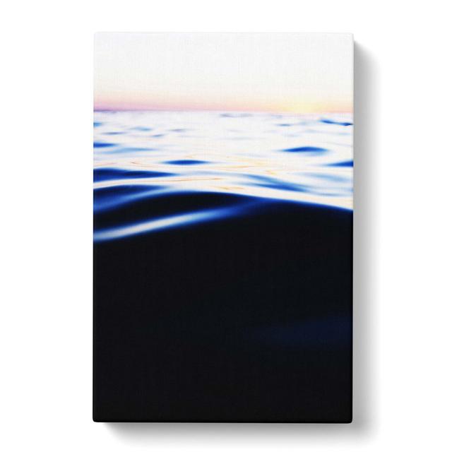 Ocean Be Cool In Abstract - Wrapped Canvas Print East Urban Home Size: 50cm H x 35cm W x 3cm D on Productcaster.