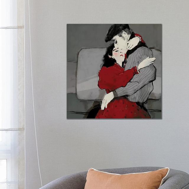 Locked Together by Anikó Salamon - Wrapped Canvas Graphic Art Mercer41 Size: 66.04cm H x 66.04cm W on Productcaster.