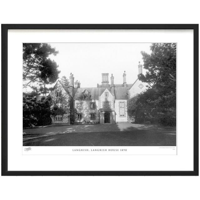 'Langrish, Langrish House 1898' by Francis Frith - Picture Frame Photograph Print on Paper The Francis Frith Collection Size: 28cm H x 36cm W x 2.3cm on Productcaster.