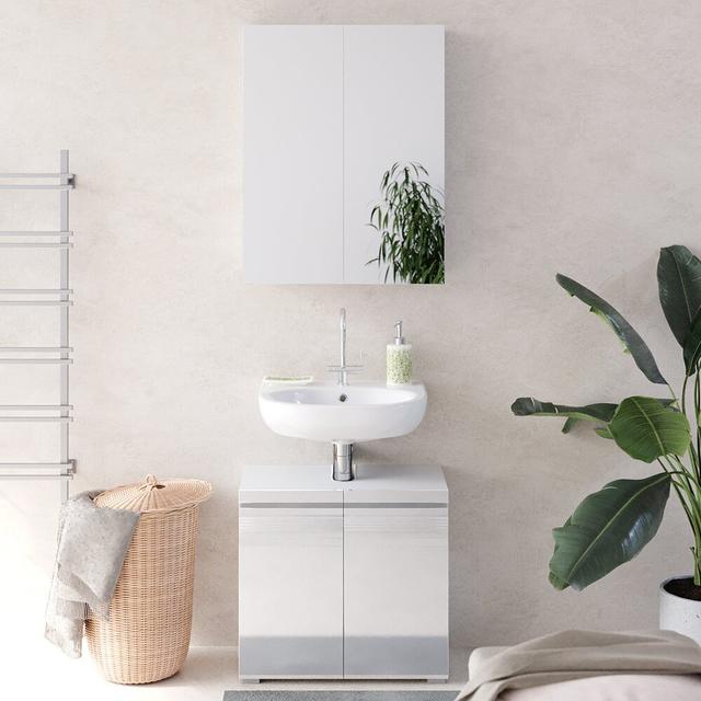 Mutlu 2 Piece Bathroom Storage Furniture Set Ebern Designs on Productcaster.