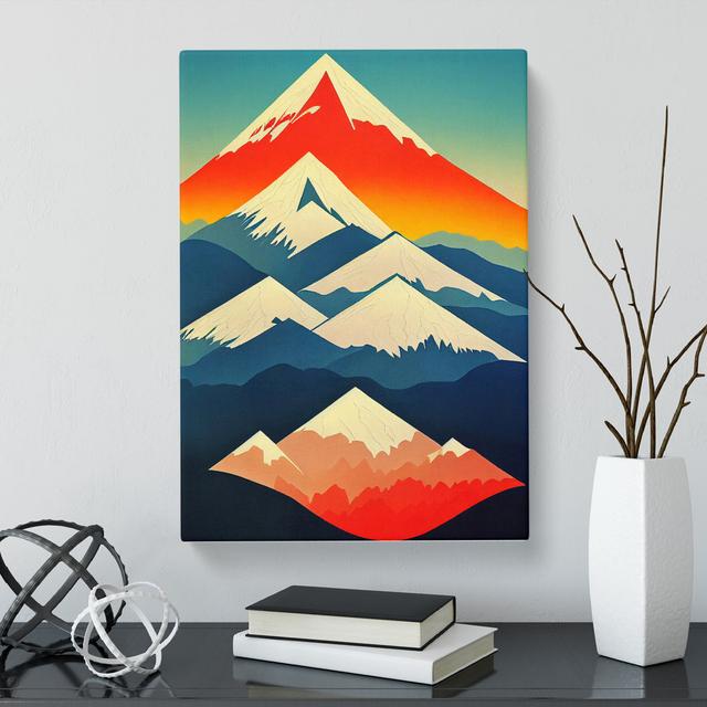 Mountain Deco Vol.1 - Wrapped Canvas Graphic Art Alpen Home Size: 60cm H x 40cm W x 3cm D on Productcaster.