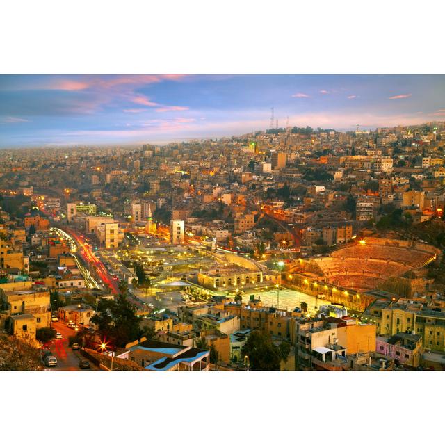 Night Lights Of Amman - Capital Of Jordan Ebern Designs Size: 81cm H x 122cm W on Productcaster.