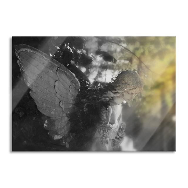 Golden Angel in Sunlight - Unframed Photograph on Glass Happy Larry Size: 70cm H x 100cm W x 0.4cm D on Productcaster.