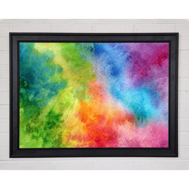 Powder Rainbow Framed Print Ivy Bronx Size: 42cm H x 59.7cm W on Productcaster.