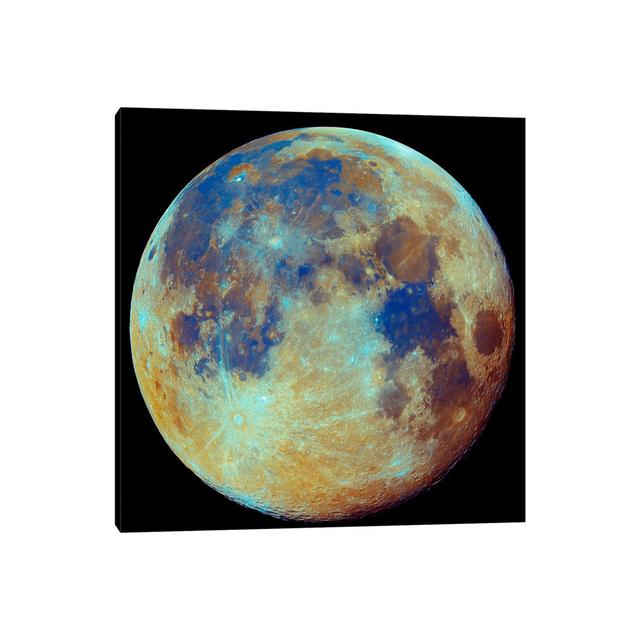 Colored Moon (Geological Differences) by - Print Latitude Run Size: 45.72cm H x 45.72cm W x 1.91cm D on Productcaster.