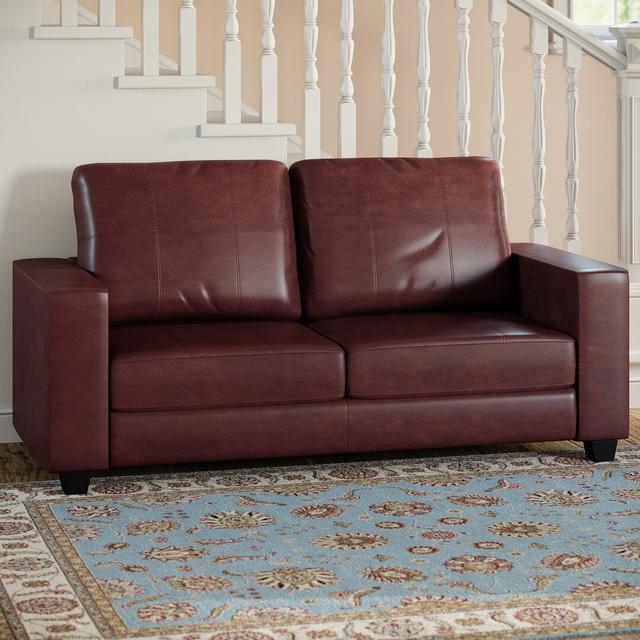 Zweiersofa Heena 17 Stories Polsterfarbe: Braun on Productcaster.