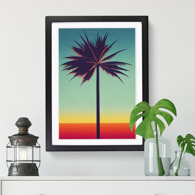 Palm Tree Vol.3 - Wrapped Canvas Graphic Art Bay Isle Home Frame Option: Black, Size: 46cm H x 34cm W x 2cm D on Productcaster.