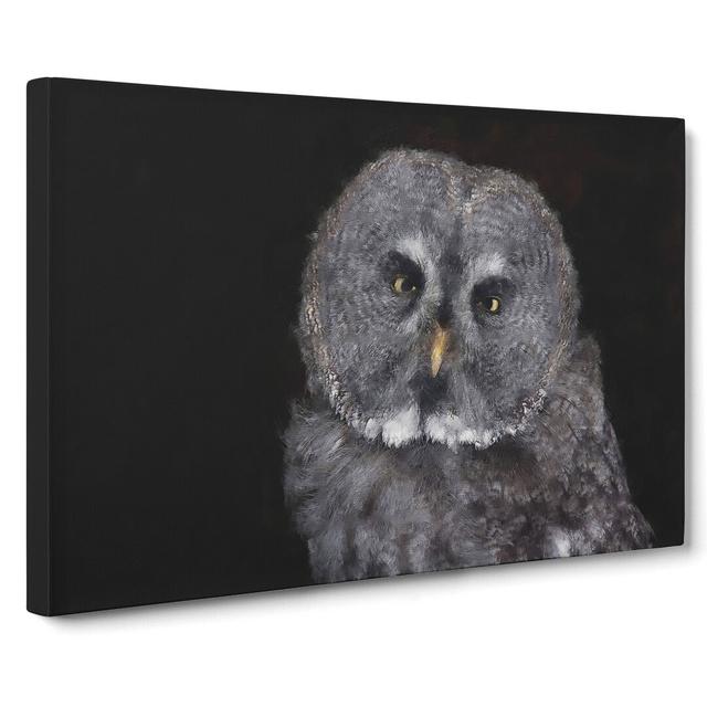 Great Grey Owl Vol.2 - Wrapped Canvas Photograph East Urban Home Size: 40cm H x 60cm W x 3cm D on Productcaster.