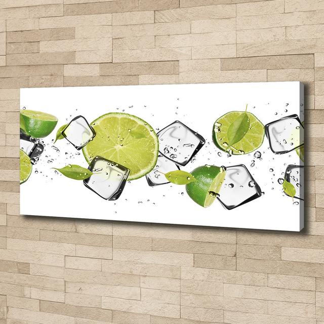 Lime with Ice - Wrapped Canvas Art Prints Brayden Studio on Productcaster.