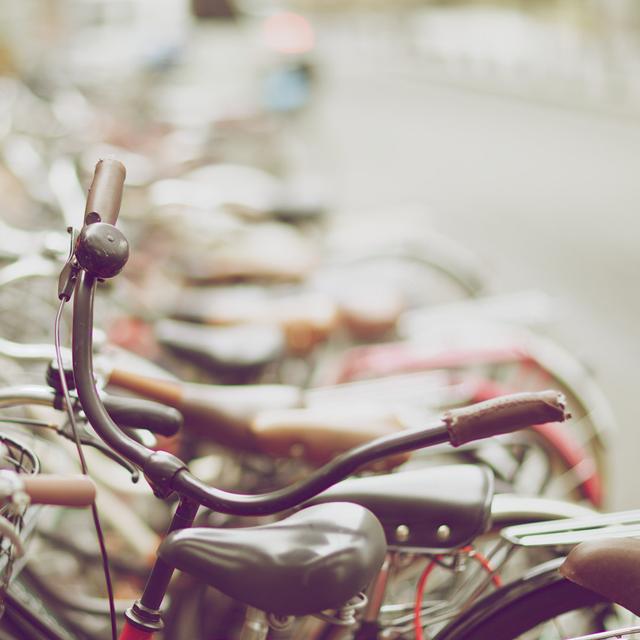 Vintage Style of Bicycle Handlebar - Wrapped Canvas Photograph Latitude Run Size: 51cm H x 51cm W on Productcaster.