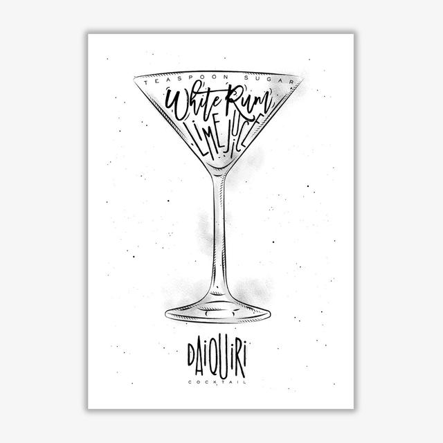 Daiquiri Cocktail - Print East Urban Home Format: No Frame, Size: 85 cm H x 60 cm W x 1 cm D on Productcaster.