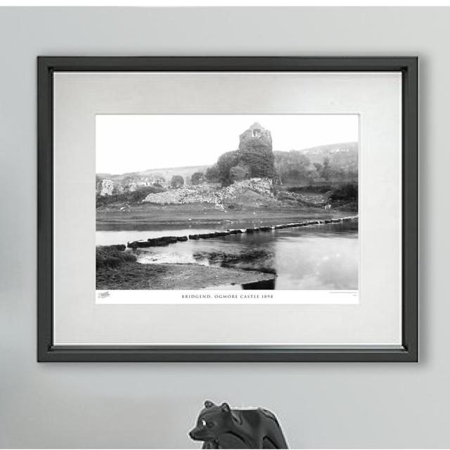 'Bridgend, Ogmore Castle 1898' by Francis Frith - Picture Frame Photograph Print on Paper The Francis Frith Collection Size: 40cm H x 50cm W x 2.3cm D on Productcaster.