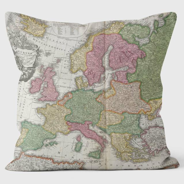 1665 Europe Map British Library Cushion British Library on Productcaster.