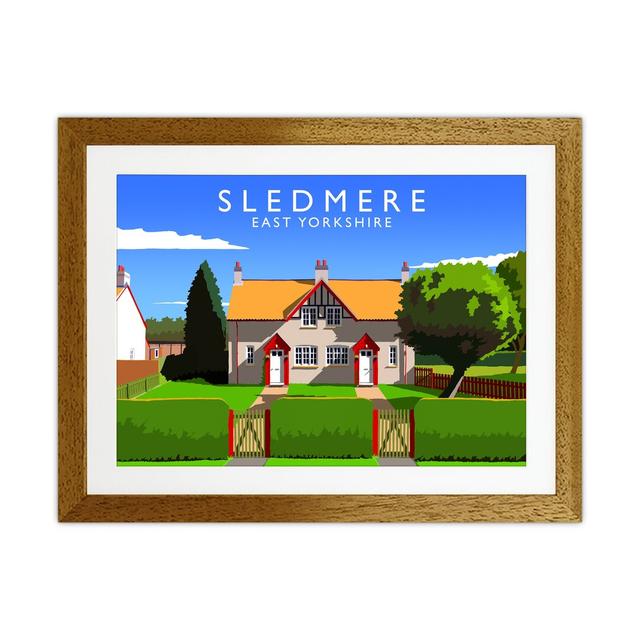 Sledmere by Richard O'Neill - Print Corrigan Studio Size: 33.5cm H x 43.5cm W x 3cm D, Format: Brown Framed on Productcaster.