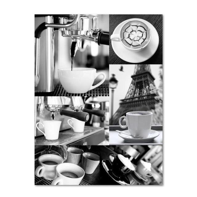 Leinwandbild Coffee Black and White ModernMoments Größe: 40 cm H x 50 cm B on Productcaster.