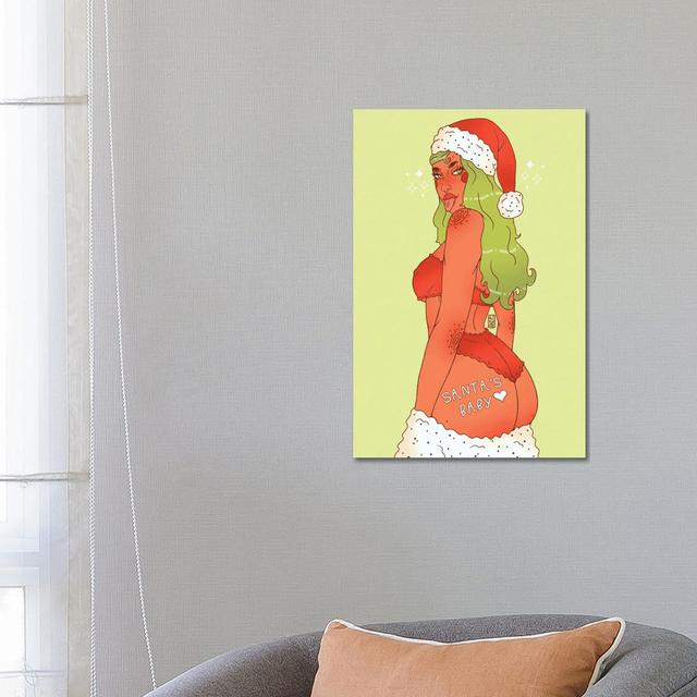 Santa's Baby by Alijhae West - Wrapped Canvas Graphic Art The Seasonal Aisle Size: 66.04cm H x 45.72cm W x 3.81cm D on Productcaster.