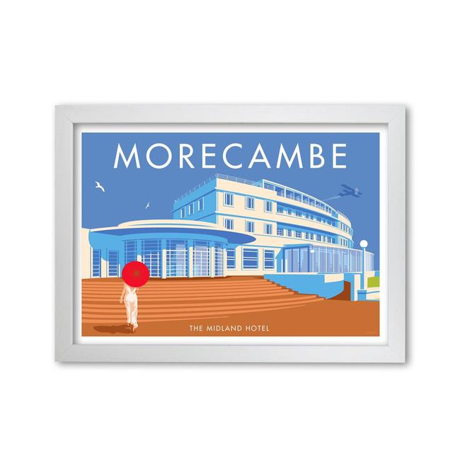 Morecambe Midland by Stephen Millership - Print East Urban Home Frame Options: White, Size: 21 cm H x 29.7 cm W x 5 cm D on Productcaster.