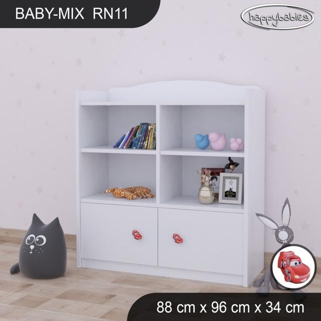 86Cm Cube Unit Happy Babies Colour: White on Productcaster.