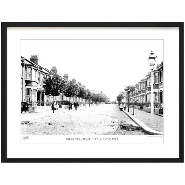 'Chadwell Heath, Eric Road 1908' by Francis Frith - Picture Frame Photograph Print on Paper The Francis Frith Collection Size: 40cm H x 50cm W x 2.3cm on Productcaster.