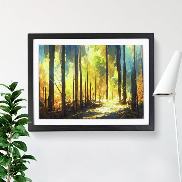 Golden Abstract Forest Vol.1 - Picture Frame Graphic Art Alpen Home on Productcaster.