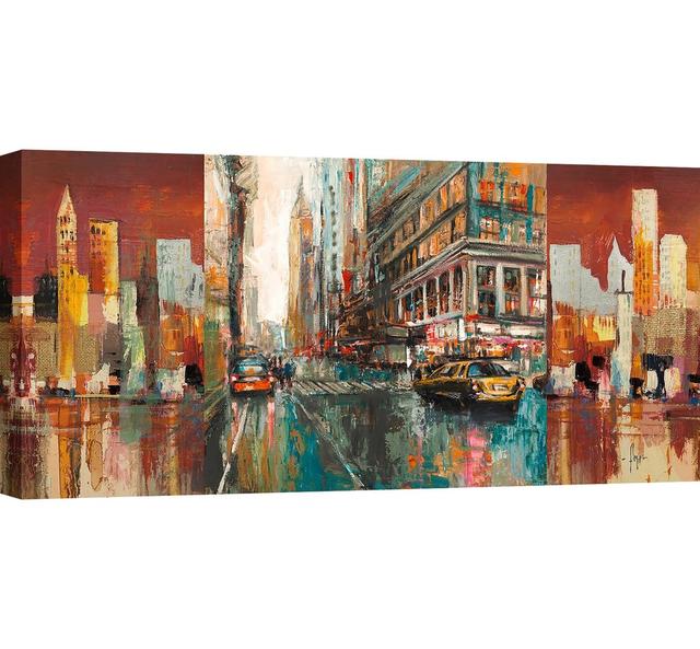 Leinwandbild New York City 1 von Luigi Florio Ebern Designs Größe: 50 cm x 100 cm on Productcaster.