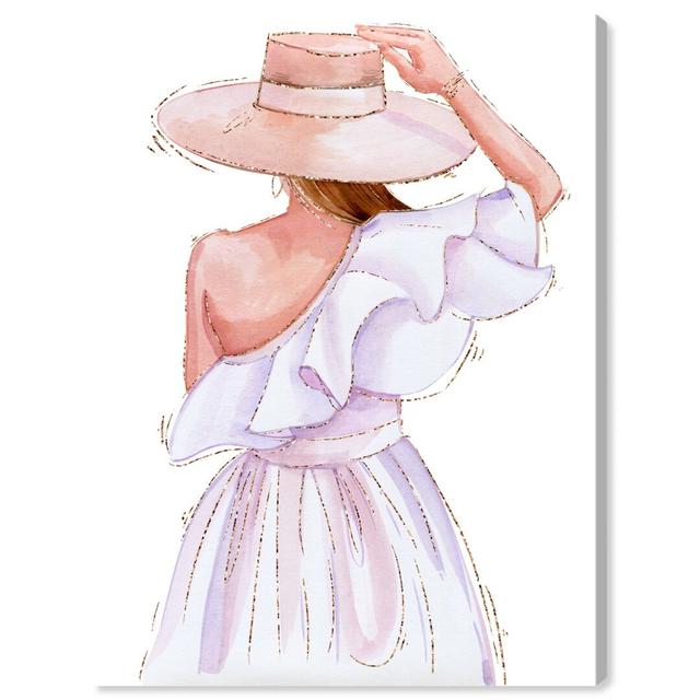 'Summer Dress' - Wrapped Canvas Graphic Art Print Oliver Gal Size: 30.5cm H x 3.8cm W x 40.6cm D on Productcaster.