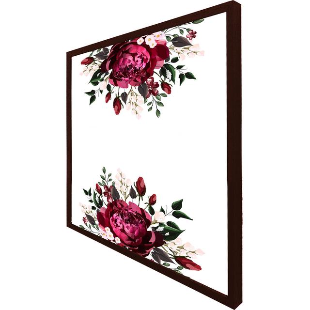 Charco Open Roses - Single Picture Frame Art Prints ClassicLiving Size: 31cm H x 31cm W x 4cm D, Frame Colour: Brown Framed on Productcaster.