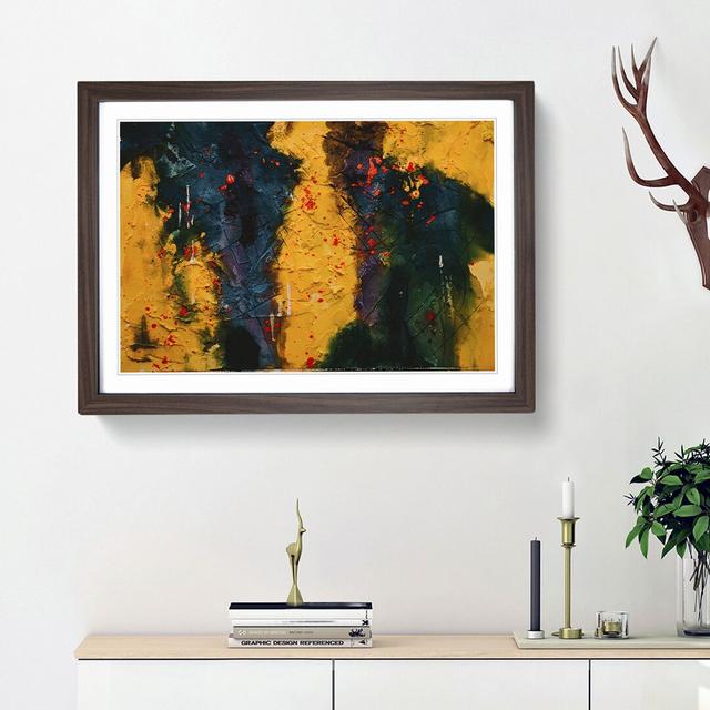 Abstract Art Painting Vol.22 by S.Johnson - Picture Frame Painting Print East Urban Home Frame Option: Walnut Framed, Size: 62cm H x 87cm W x 2cm D on Productcaster.