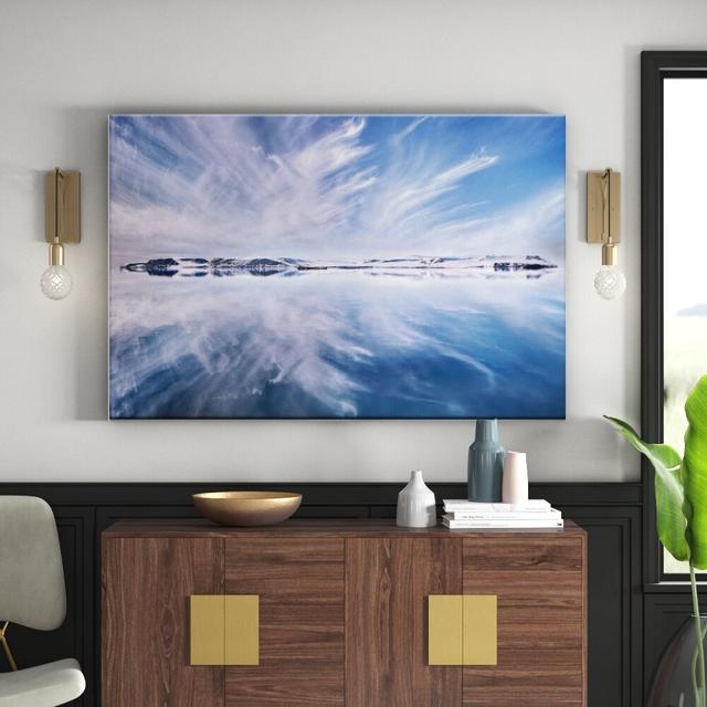 'Artic Reflection' Art Print on Canvas East Urban Home Size: 51cm H x 76cm W, Format: Wrapped Canvas on Productcaster.