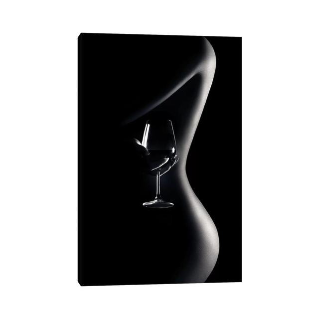 Nude Woman Red Wine 3 by Johan Swanepoel - Photographic Print on Canvas 17 Stories Format: Wrapped Canvas, Size: 66.04cm H x 45.72cm W x 3.81cm D on Productcaster.