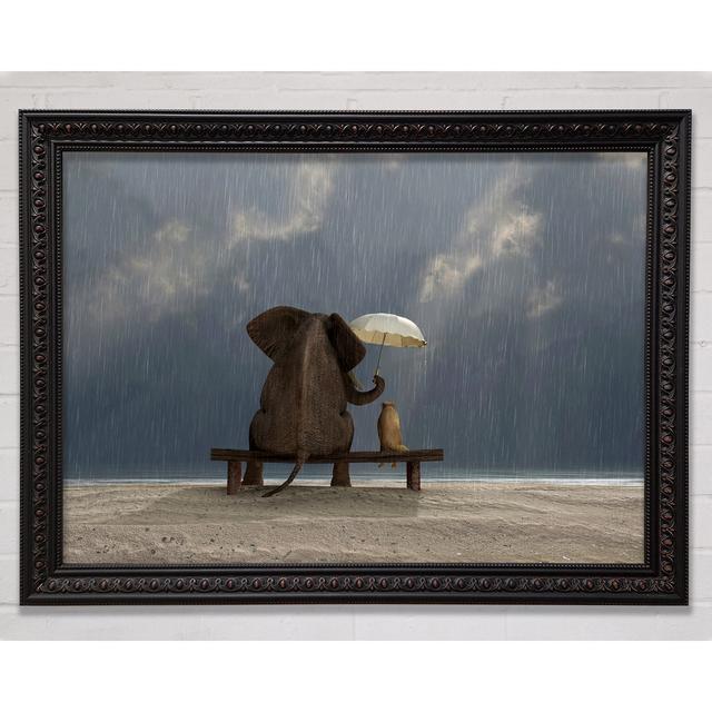 Helpful Elephant - Single Picture Frame Art Prints Bright Star Size: 29.7cm H x 42cm W on Productcaster.