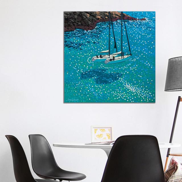 Turquoise Bay Rendezvous by Gordon Hunt - Gallery-Wrapped Canvas Giclée on Canvas Longshore Tides Size: 93.98cm H x 93.98cm W x 1.91cm D, Format: Canv on Productcaster.