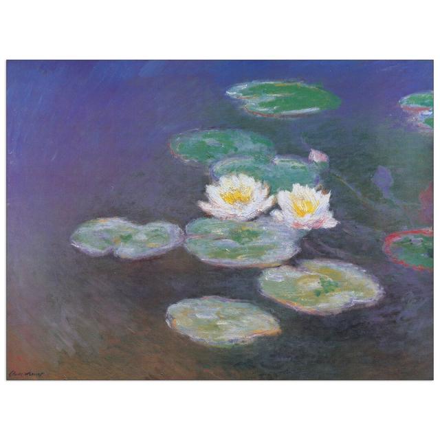 Poster Ninfee 1914-1917 von Claude Monet East Urban Home Größe: 75 cm H x 100 cm B x 1,8 cm T on Productcaster.