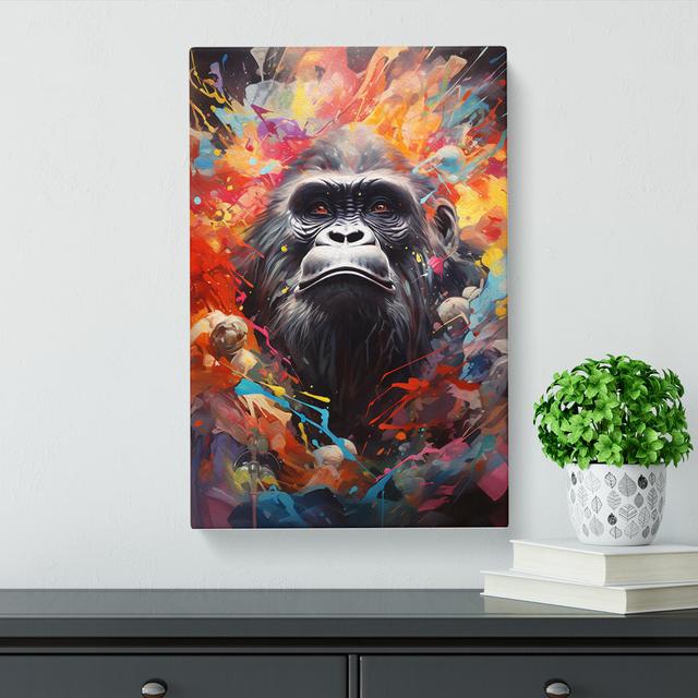 Gorilla Dadaism No.2 - No Frame Print Latitude Vive Size: 50cm H x 35cm W x 3cm D on Productcaster.